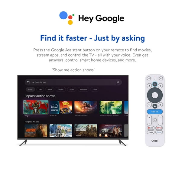 onn 4K Pro Streaming Device, Google TV - Ultra-fast