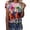 Red, variant on Womens Tops T-Shirts Graphic Print Short Sleeve Crewneck Tees Women's Clothing