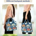 thumbnail image 4 of FORMRS Womens Corduroy Tote Bag Crossbody Shoulder Handbag with Pocket, Blue Cute Train Pattern, 4 of 7
