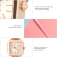 thumbnail image 2 of Reloj, Reloj de Cuarzo de Pulsera de Cuarzo Femenino de Moda Reloj analógico Multifuncional, 2 of 7