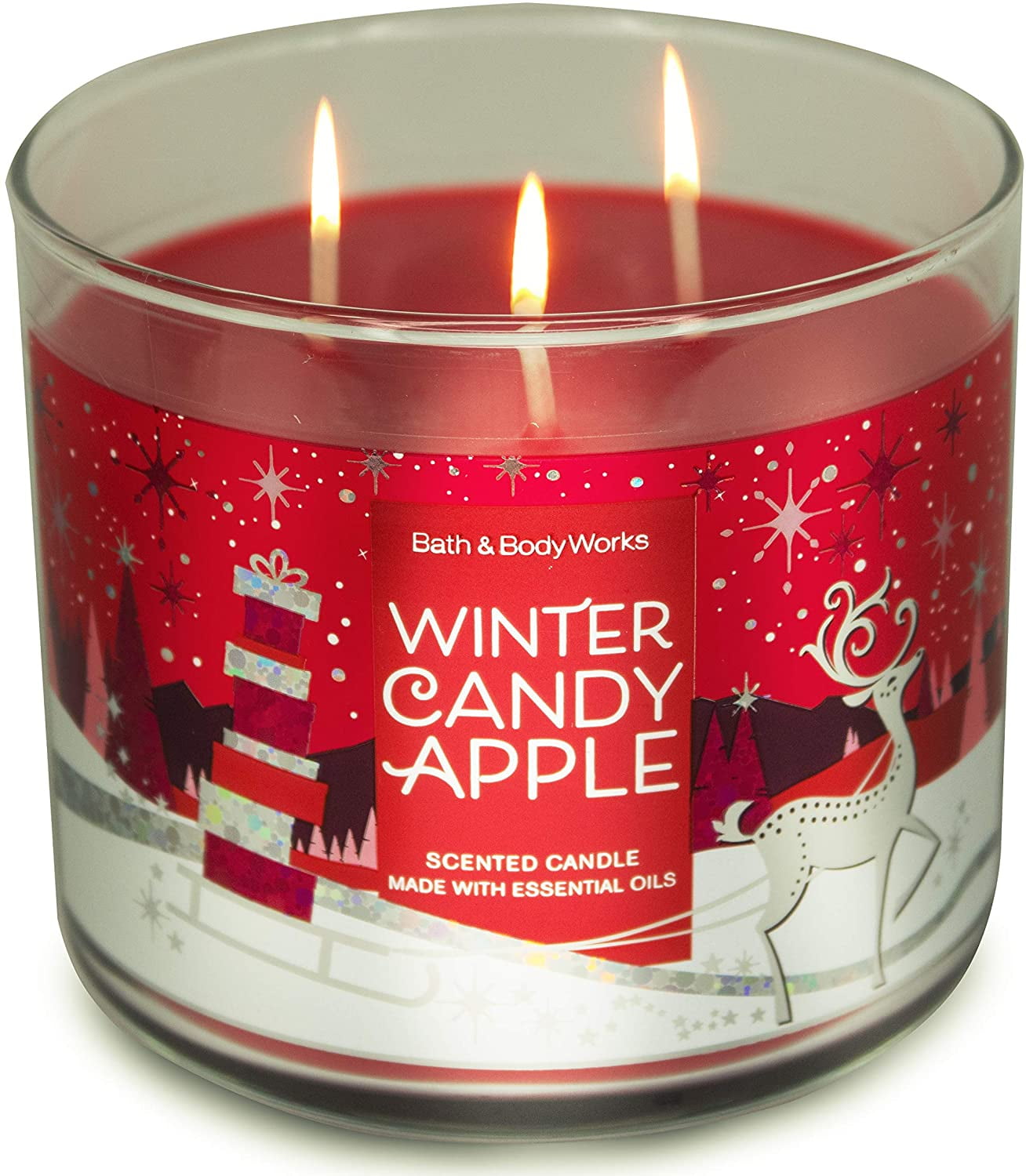 NEW 1 BATH & BODY WORKS WINTER 3-WICK HOME 14.5 OZ LARGE SCENTED FILLED CANDLE 