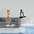 thumbnail image 2 of Estatua de resina, escultura abstracta, figura de escritorio, adorno minimalista elaborado en resina y polipropileno con diseño calado, ideal para sal, 2 of 8