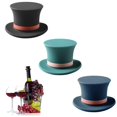 thumbnail image 1 of Tapones para vino, divertidos tapones de silicona reutilizables para botellas, juego de accesorios decorativos para sellar el vino para las fiestas navideñas, juego de 3 (multicolor), 1 of 5