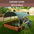 thumbnail image 4 of Coolaroo 50% UV Sun Block Shade Fabric Roll for Gardening, 6' x 100'; Forest Green, 4 of 5