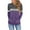 Purple, variant on XuJwPNcy Women's Long Sleeves Color Block Hoodie Tops Cute Casual Drawstring Loose Lightweight Tunic Pullover with Pocket