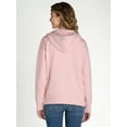 thumbnail image 5 of Time and Tru Women's and Women's Plus Zip Up Fleece Jacket with Hood, Sizes XS-4X, 5 of 5