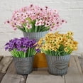 thumbnail image 5 of Sinhoon 6 Bundles Artificial Orchid Flowers, Fake Artificial Greenery UV Resistant No Fade Faux Plastic Flowers for Wedding Bridal Bouquet Indoor Outdoor Home Garden Kitchen Office Table Vase(Pink), 5 of 7