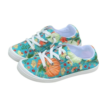 

Gzztg Flats Halloween Women S Flat Bottomed Low-Cut Canvas Shoes One-Foot Lazy Version Woman S