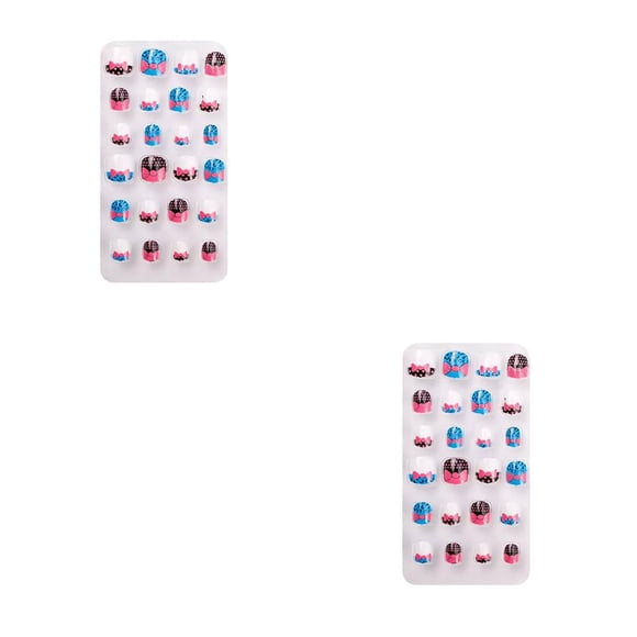 Qarigey 1 Juego de Envolturas de Uñas de Navidad Dibujos Animados Kit de Manicura Desmontable PNT-16-13 PNT-16-13 2Conjunto