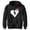 Black, variant on Boy's Fortnite Cuddle Team Leader Broken Heart  Pull Over Hoodie Black Medium
