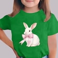 thumbnail image 2 of Piuwrlz 11/12 Girls Short T-Shirts Sleeve Teen Graphic Shirts Tops Crew Neck Pullover Green Size 11/12, 2 of 6