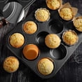 thumbnail image 2 of Molde para muffins y mini molde para magdalenas de acero al carbono, molde para muffins, 12 tamaños de mini tazas de molde para muffins: moldes para muffins antiadherentes y seguros para hornear, 2 of 5