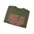 thumbnail image 3 of Avocado Toast Sweatshirt Gifts Crew Neck Shirt Long Sleeve Unisex, 3 of 4