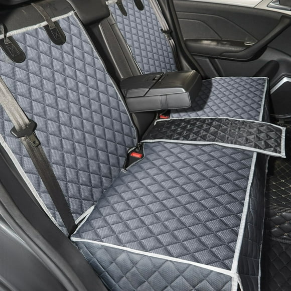 ANOSOSPECIAL Funda para asiento de coche para perros para asiento trasero para niños Protector de asiento de coche ISOFIX para perros Antideslizante Resistente al agua Durable Ajuste universal Funda p