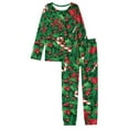 thumbnail image 2 of Renewold Matching Christmas Pajamas for Men Size 3XL Xmas Bow Pine Cones Long Sleeve Sleepwear Causal Fashion Nightwear Soft Pjs Lounge Sets with Pockets, 2 of 5