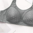 thumbnail image 4 of UPPADA No Underwire Bras for Women Full Support Bras with padding Bras Full Coverage Bralette Bras Brasier Sin Barilla Para Mujer Bras Wireless Push Up Bras,Gray,38, 4 of 6