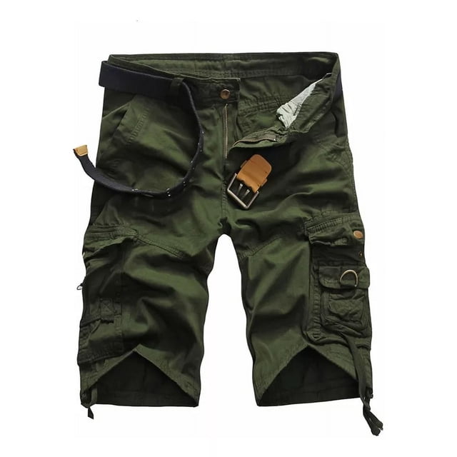 Bermuda Shorts Hombre Casual Playa Cargo Grande Bolsas