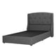 thumbnail image 2 of Box Base Cama King Size + Cabecera Zefyr Gris Oscuro, 2 of 8