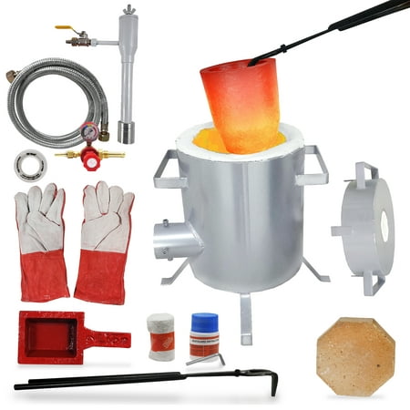 Simond Store 6Kg Propane Smelting Furnace Kit - Metal Foundry Furnace with Crucible for Melting & Casting