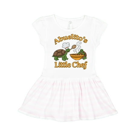

Inktastic Abuelito s Little Chef with Cute Turtles Gift Toddler Girl Dress