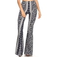 thumbnail image 4 of SWEETKIE Boho Flare Pants, Elastic Waist, Wide Leg Pants for Women, Solid & Printed, Stretchy and Soft, 4 of 5