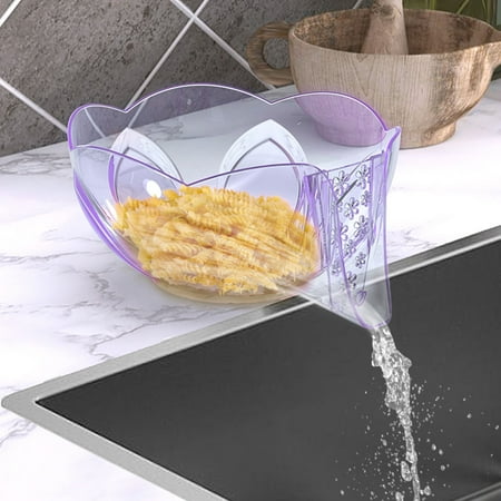 

Multi-functional Dry And Wet Separation Water Filter Basket Flower Discharge Basin Kitchen Household Washing Vegetables Washing Fruit Water Filter for Home Lightning Deals of Today