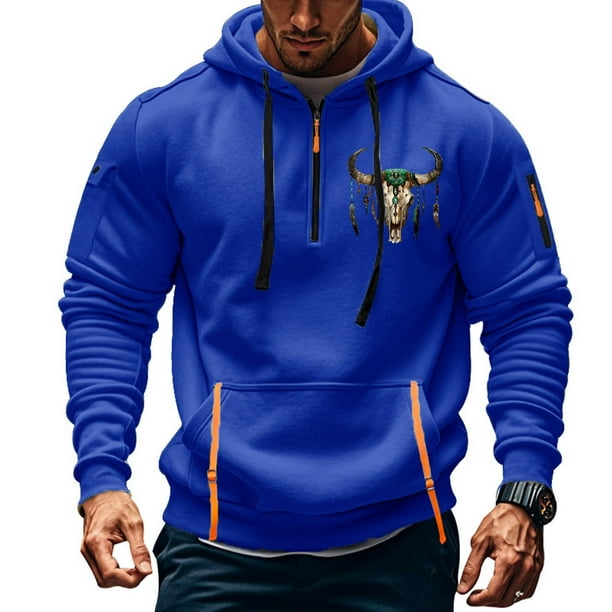 Sudadera con capucha para hombre, jersey estampado, sudadera deportiva de manga larga, blusa para hombre, blusa de poliéster