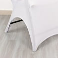 thumbnail image 6 of BalsaCircle White Premium Spandex 3 Way Open Arch Stretchable Folding CHAIR COVER Party Events Decorations Supplies, 6 of 8