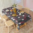 thumbnail image 3 of Dark Gray Christmas Gnome Pattern Rectangle Tablecloth 60"x102",Waterproof Polyester Rectangle Table Cloth, Wipeable Spillproof Polyester Tablecloth for Dining, Camping, Indoor and Outdoor, 3 of 6