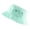 Aqua, variant on UV Protection Packable 100% Cotton Summer Travel Beach Sun Bucket Hat, Gray, L/XL, 1 Count