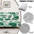 thumbnail image 4 of Jiueut Tropical Monstera Palm Leaf Print Armless Futon Sofa Covers, Polyester Spandex Couch Covers without Armrests Wear Resistant Futon Sofa Bed Slipcover for Kids Pets, 4 of 7