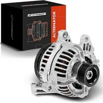 A-Premium Alternator Compatible with Dodge Ram 1500 2002 2003 2004 2005 2006, Durango 2003-2006 & Jeep Grand Cherokee, 3.7L 4.7L, 12V 132Amp Clockwise 6-Groove Pulley, Replace# 56041120AB, 56041120AC,