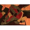thumbnail image 1 of Ahgly Company Indoor Rectangle Oriental Orange Modern Area Rugs, 6' x 9', 1 of 4