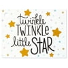 6 PK, Twinkle Little Star Theme Gift Cards, 3-3/4 x 2-3/4" For Gift Basket Or Gift Bag