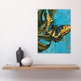 thumbnail image 4 of Yellow Butterfly on Monstera Plant Leaf Painting Living Room Large Wall Art Poster Print Thick Paper 18X24 Inch, 4 of 5