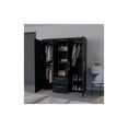 thumbnail image 5 of Pemberly Row Modern / Contemporary Armoire Engineered Wood Black, 5 of 5