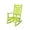 Lime, variant on Paradise Classic Adirondack Plastic Outdoor Porch Furniture Rocking Chair High Back HDPE Poly Lumber, Lime