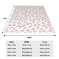 thumbnail image 2 of Yiaed Floral Pattern Fleece Throw Blanket,Fleece Throw Blankets for Couch & Bed All Season Use -40"x30", 2 of 4