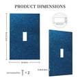thumbnail image 3 of Fotbe Deep Blue Glitter Print Duplex Receptacle Wall Plate, 1-Gang 5.0" x3.0" Wall Outlet Covers, Dual Outlet Faceplates Covers, Color-matched Screws Included-Style T, 3 of 6