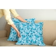 thumbnail image 2 of Ambesonne Blue Throw Pillow Cover 2 Pack, Geometric Triangles Mosaic, 24", Blue Sky Blue Pale Blue, 2 of 5