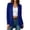 Blue, variant on Elegant Casual Mid Length Open Cardigan for Women, Solid Long Sleeve Lightweight Layering Duster Coat Suitable for Daily Commute & Street Wear