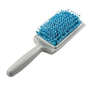 Long Round Handle Quick Absorbent Microfiber Bristles Hair Drying Brush For Easy Travel