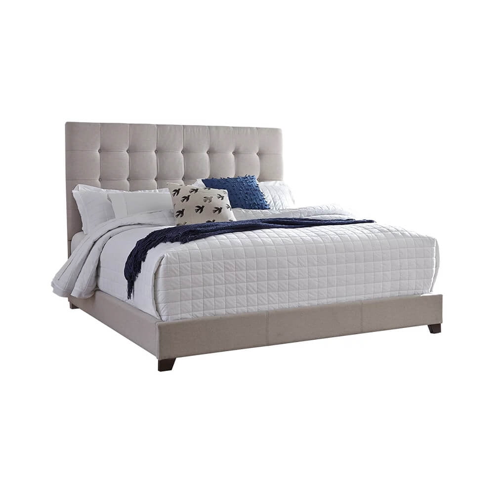 Ashley Signature Design B130582 Dolante King Upholstered Bed Beige Com Ashley Signature Design B130582 Dolante, Ashley King Premium Platform Bed Frame