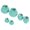 Sky-blue, variant on Gymnture Small Terracotta Flower Pots for DIY Crafts and Office Decoration (6pcs)