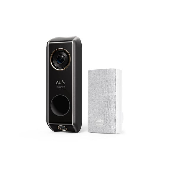 eufy Security Video Doorbell Dual Camera (Wired) with Chime, Dual Cam, Delivery Guard, 2K with HDR, No Monthly Fee, 16-24V, 30VA