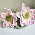 thumbnail image 6 of sentaili Hand-Woven Shaped Artificial Flower Lotus Lotus Leaf Wool Crochet Flower, 6 of 8