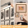 thumbnail image 2 of Laboreducer 4000mAh Rechargeable Dimmable Battery Opertaed Picture Light with Remote, 3 Color Modes Art Light for Paintings, 2 of 7