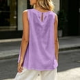 thumbnail image 7 of ChoXxx Women's Plus Size Sleeveless Loose Fit Camisole Tank Summer Purple M, 7 of 7