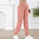 thumbnail image 4 of Gibobby Pantalones para mujer para el frío Pantalones de chándal de forro polar peludo para mujer, pantalones de forro polar con cordón grueso y cálido para invierno(Rosa,M), 4 of 5