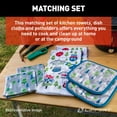 thumbnail image 4 of Lippert Components Towel 2022107828 6 Piece Kitchen Set; 2 Kitchen Towels/2 Dish Cloths/2 Potholders; Road Trip Sign Design; Machine Washable, 4 of 8